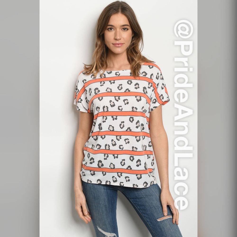 ☀️ OFF WHITE ORANGE STRIPES T-SHRT☀️